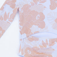 Kid's Sands of Wailea Longsleeve one piece Bikini