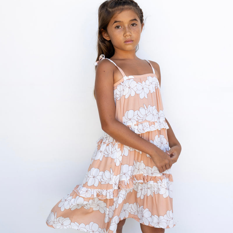 Sandy Gardenia Kid's Maxi Dress