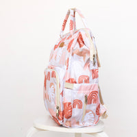 Rainbow Monstera Diaper Backpack