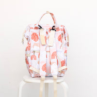 Rainbow Monstera Diaper Backpack