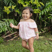 Pink Tropical Jungle Flutter onesie