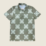 Green Aina Quilt Men's collared Shirt