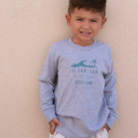 If Can grey longsleeve tee