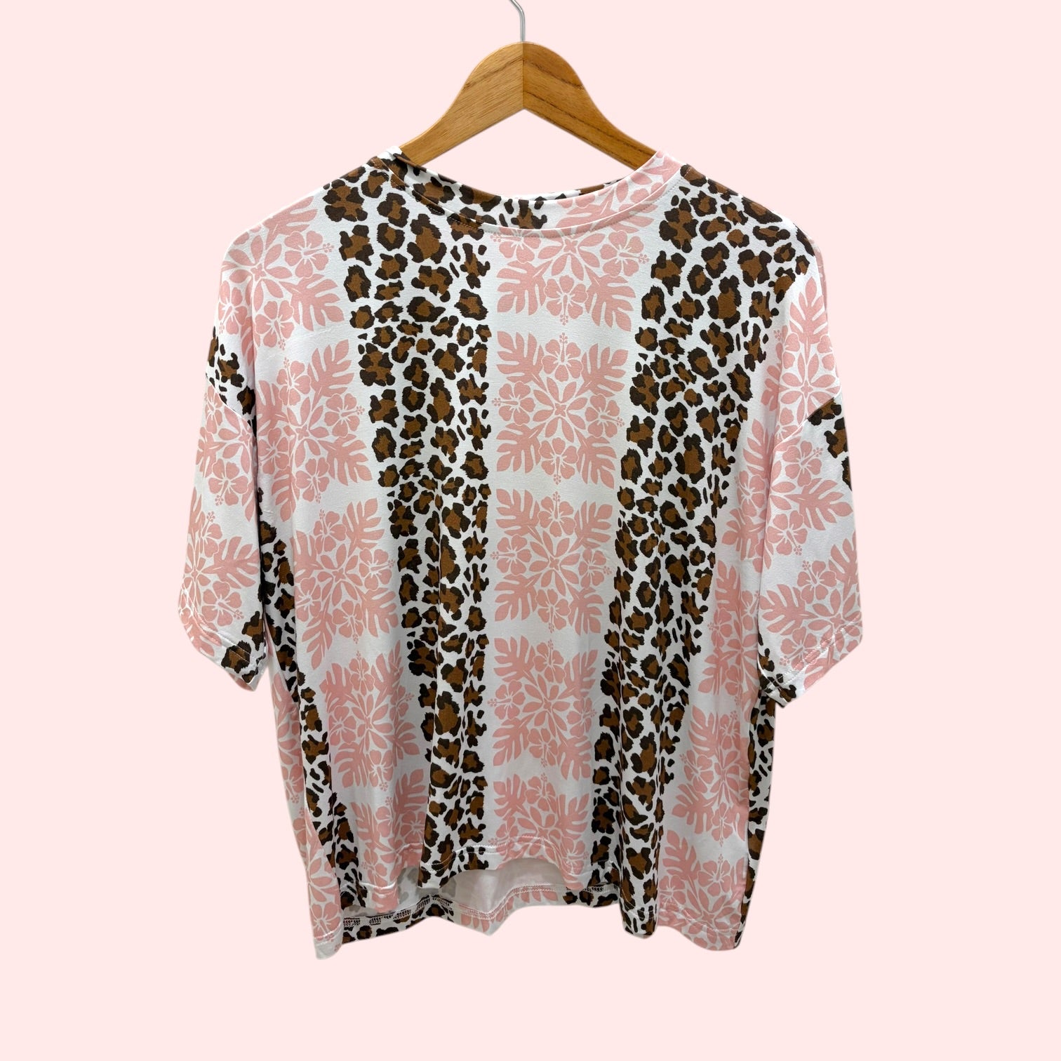 Leopard Hibiscus Womens Tee