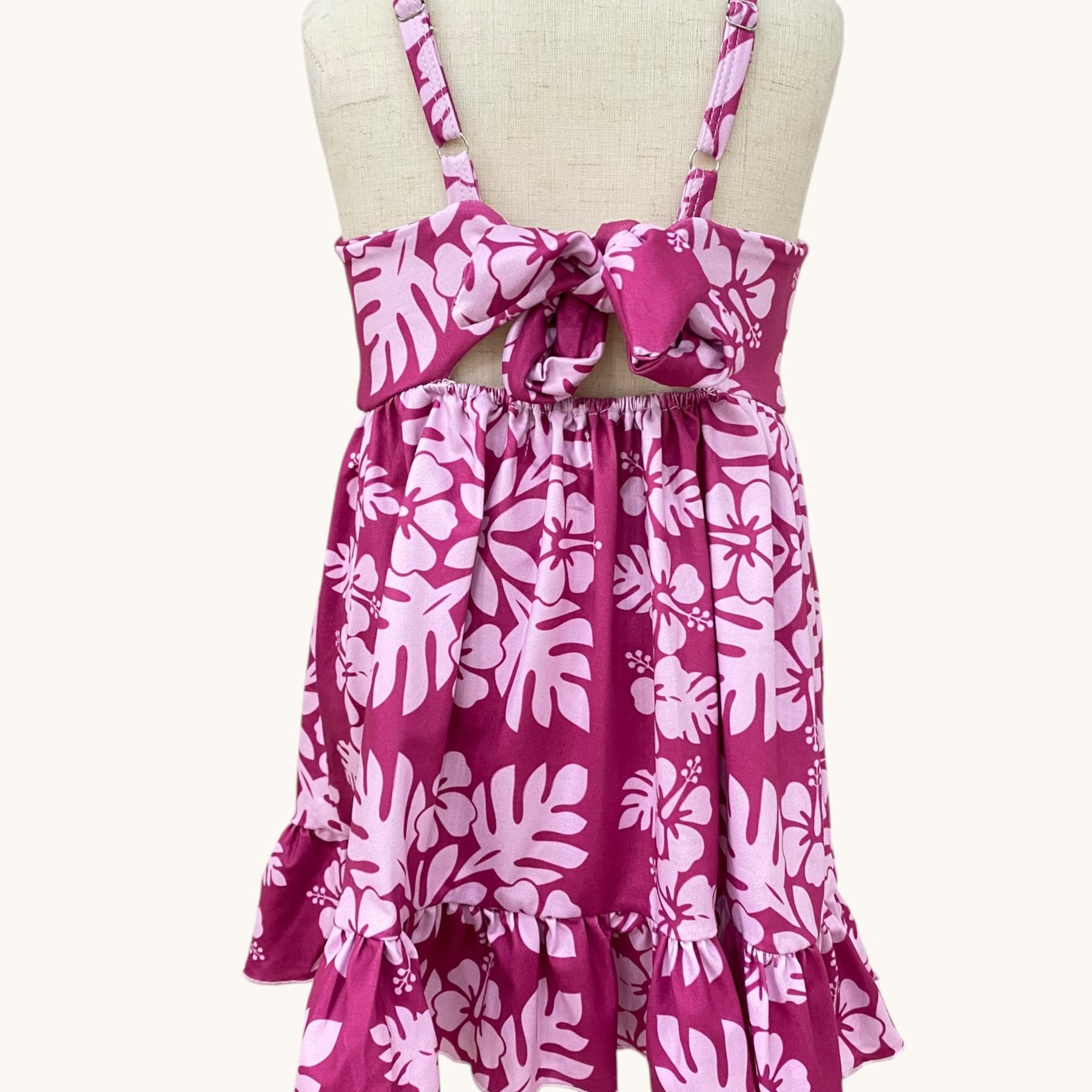 Plum Hibiscus Quilt  Mila Dress