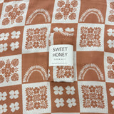 Brown Ho'opili Swaddle Blanket