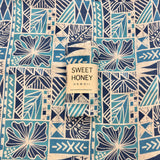 Blue Tropical Kapa Swaddle Blanket