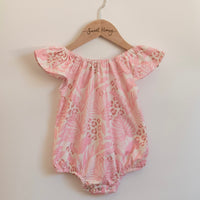 Pink Tropical Jungle Flutter onesie