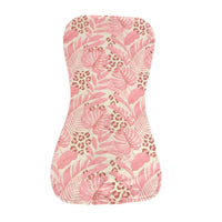 Pink Tropical jungle Burp cloth
