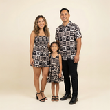 Women's Ho'opili Black Quilt Kaia Romper