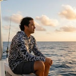 Adult Black Camo Mahi Mahi Dri Fit Hooded Long Sleeve Tee - Sweet Sweet Honey Hawaii