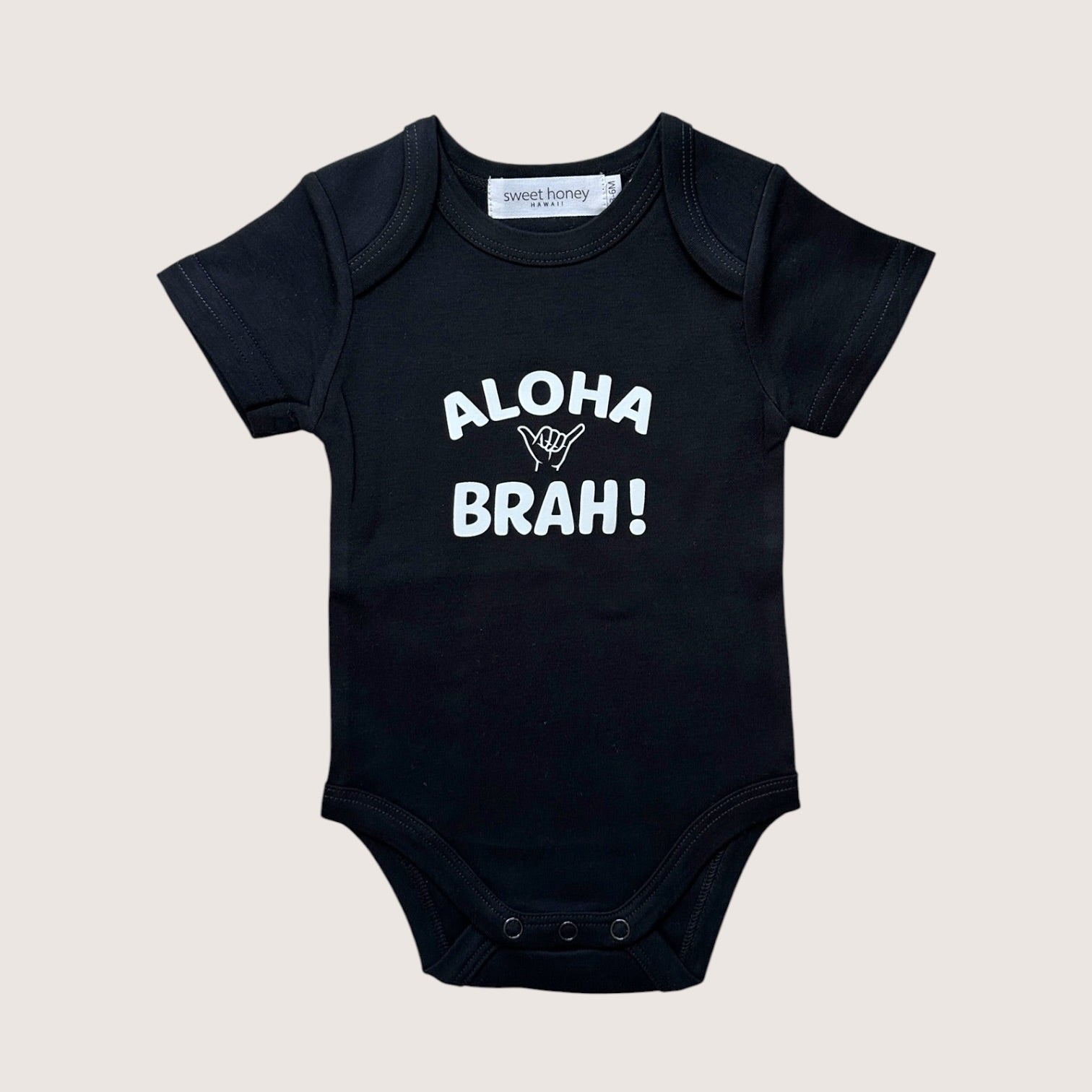 Aloha Brah Black onesie - Sweet Sweet Honey Hawaii