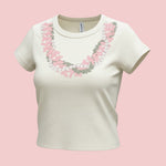 Aloha Lei Cream Baby Tee - Sweet Sweet Honey Hawaii