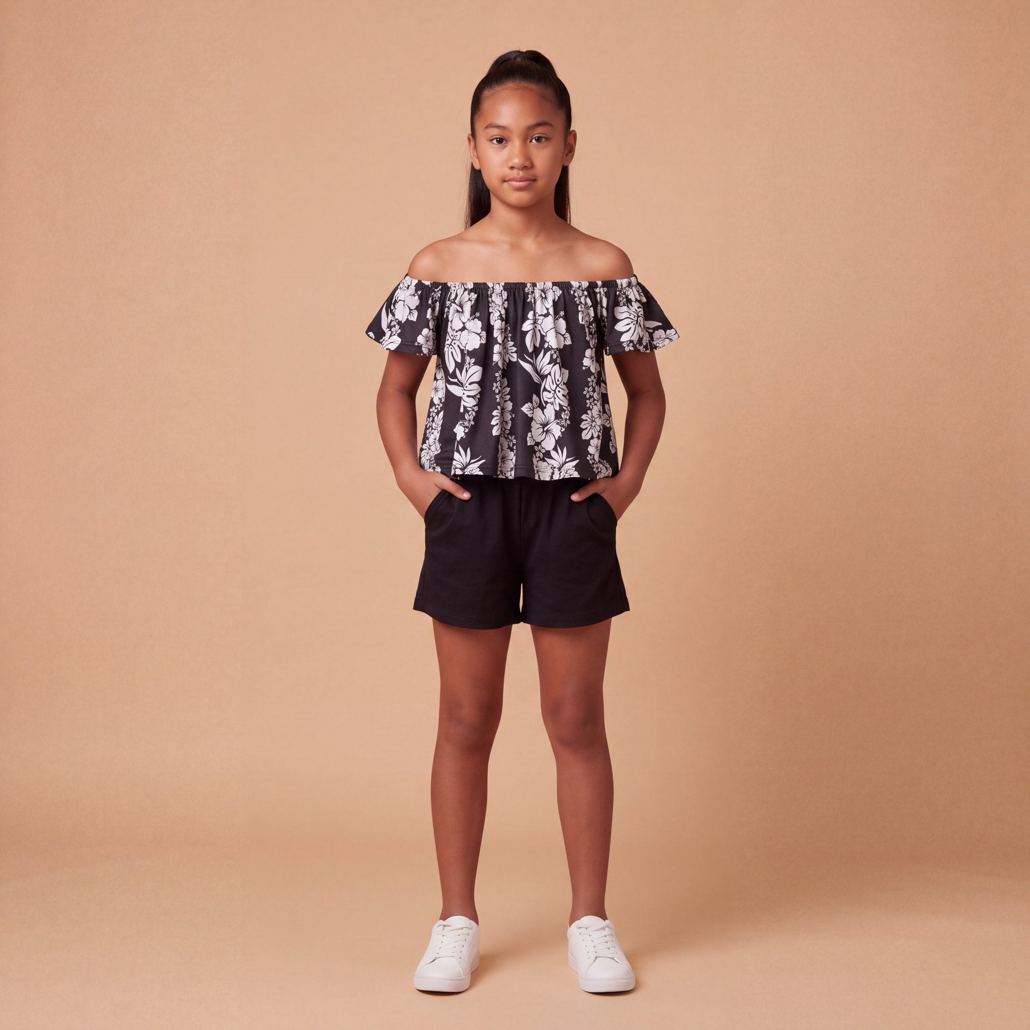 Black Mauna Lani Baby Doll Top - Sweet Sweet Honey Hawaii