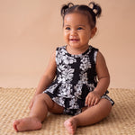 Black Mauna Lani Ruffle Tank Romper - Sweet Sweet Honey Hawaii