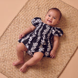 Black Mauna Lani Sleeved Melody Romper - Sweet Sweet Honey Hawaii