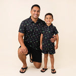 Black Westside collared shirt - Sweet Sweet Honey Hawaii