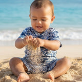 Blue Camo Shaka T-Shirt Jumpsuit - Sweet Sweet Honey Hawaii