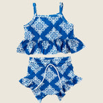 Blue Heritage Quilt Thin Strap Set - Sweet Sweet Honey Hawaii