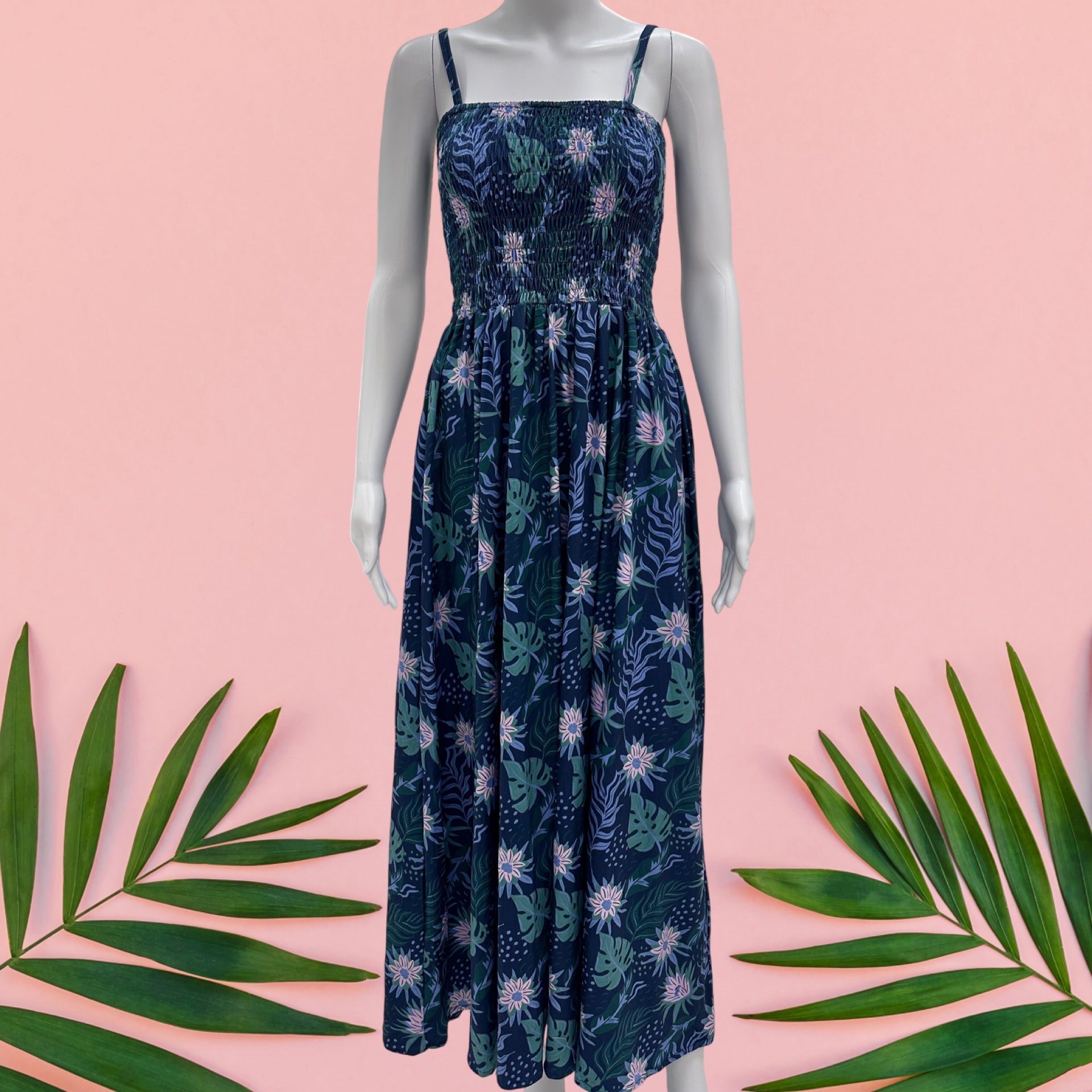 Blue Pahoa Halia Maxi Dress - Sweet Sweet Honey Hawaii
