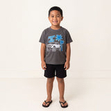 Blue Shoot Da Cruz Dark Grey Tee - Sweet Sweet Honey Hawaii