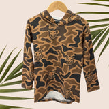 Brown Camo Boar Dri Fit hooded Long sleeve - Sweet Sweet Honey Hawaii