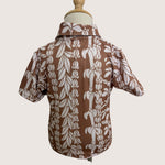 Brown Lei collared shirt - Sweet Sweet Honey Hawaii