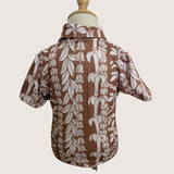 Brown Lei collared shirt - Sweet Sweet Honey Hawaii