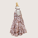 Brown Lei Shoulder Tie Dress - Sweet Sweet Honey Hawaii