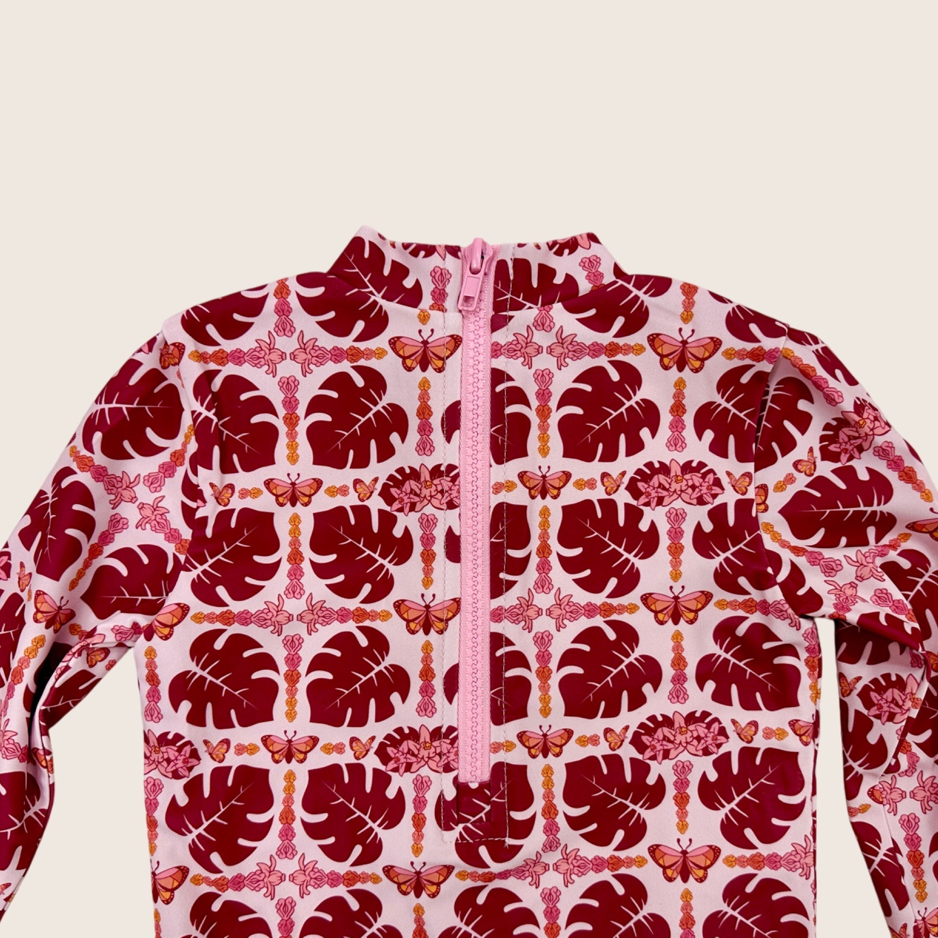 Butterfly Long Sleeve Swimsuit - Sweet Sweet Honey Hawaii