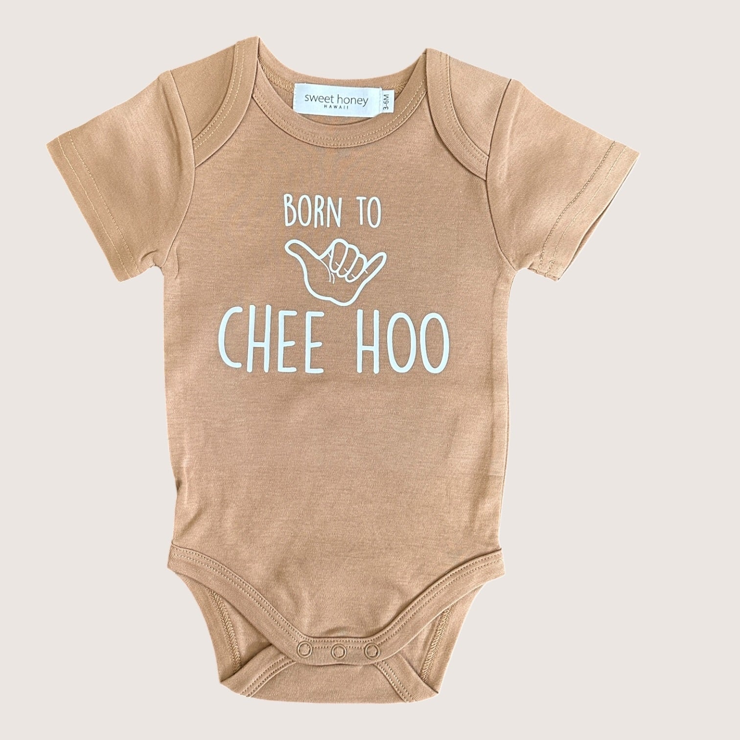 Chee hoo brown onesie - Sweet Sweet Honey Hawaii