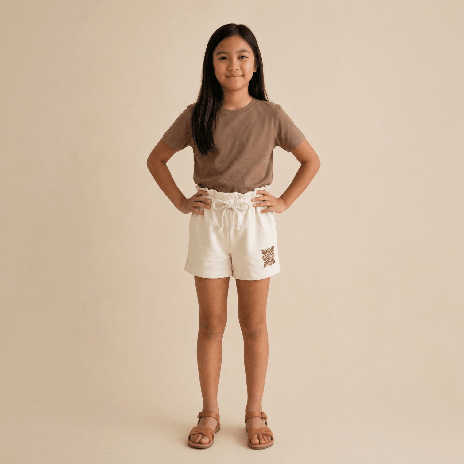 Cheetah Quilt Cream Shorts - Sweet Sweet Honey Hawaii