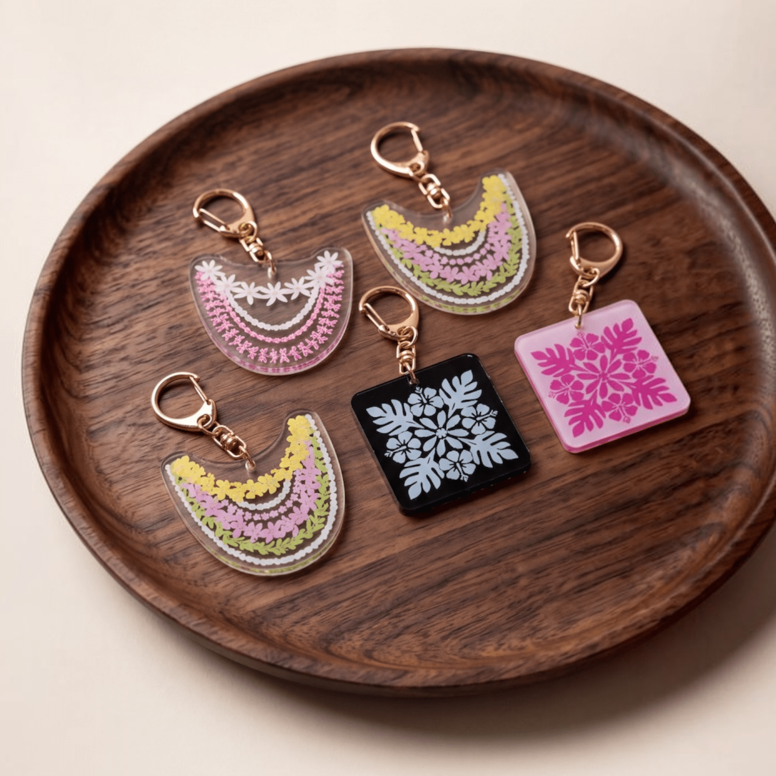 Clear Key Chain - Sweet Sweet Honey Hawaii