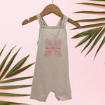 Cream Hibiscus Quilt Xback Jumpsuit - Sweet Sweet Honey Hawaii