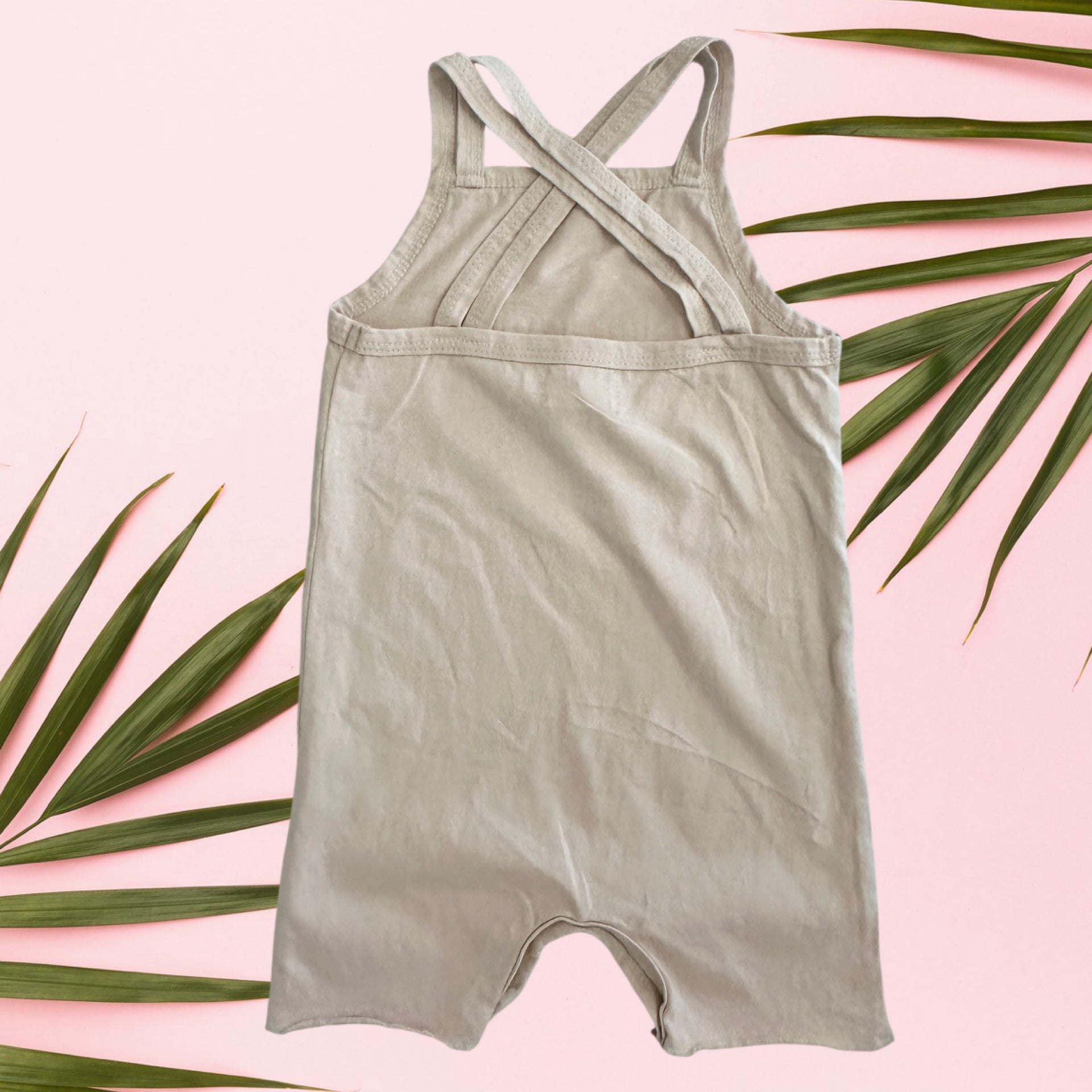 Cream Hibiscus Quilt Xback Jumpsuit - Sweet Sweet Honey Hawaii