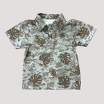 Digital Camo Monstera collared shirt - Sweet Sweet Honey Hawaii
