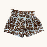 Girl's Brown Orchid Shorts - Sweet Sweet Honey Hawaii