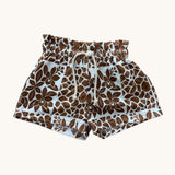 Girl's Brown Orchid Shorts - Sweet Sweet Honey Hawaii