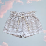 Girl's Grey Quilt Shorts - Sweet Sweet Honey Hawaii