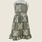 Green 'Ilima Quilt stella Dress - Sweet Sweet Honey Hawaii