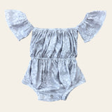 Grey Quilt Off the shoulder Onesie - Sweet Sweet Honey Hawaii