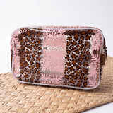 Hibiscus Quilt/leopard Small Clear Bag - Sweet Sweet Honey Hawaii