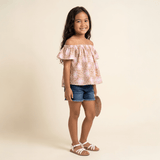 Hibiscus Safari Baby Doll Top - Sweet Sweet Honey Hawaii