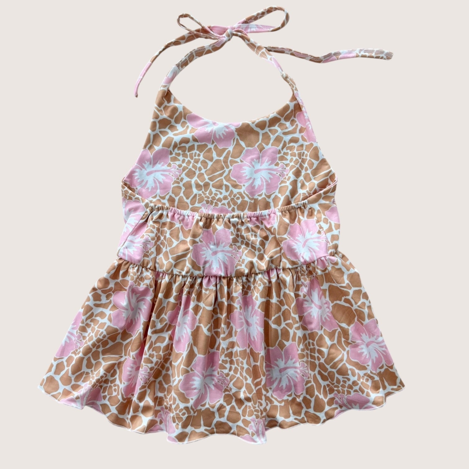 Hibiscus Safari Halter Top - Sweet Sweet Honey Hawaii