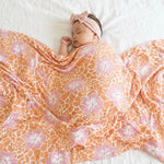 Hibiscus Safari Swaddle Blanket - Sweet Sweet Honey Hawaii