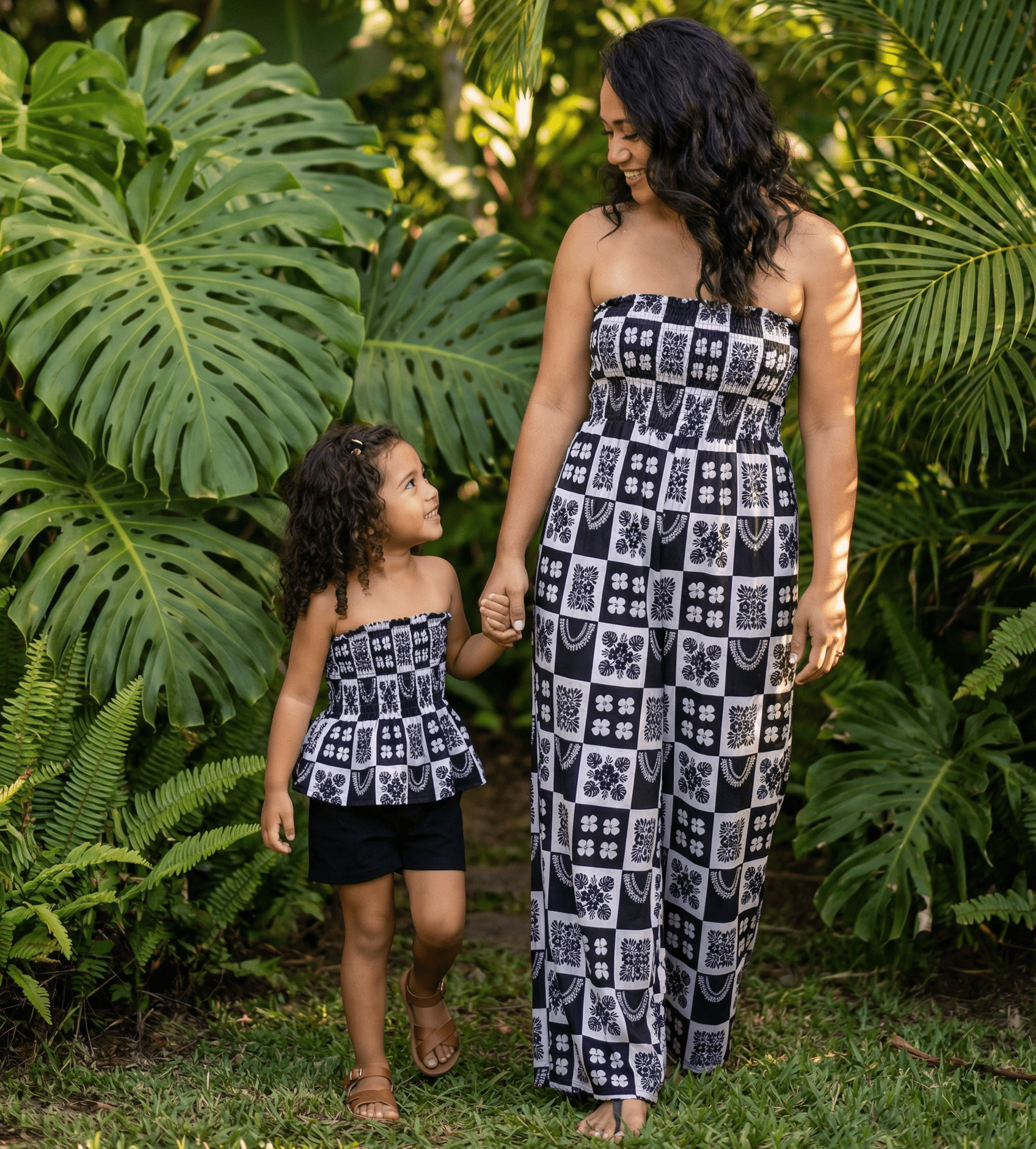Ho'opili Black Taylor Jumpsuit - Sweet Sweet Honey Hawaii