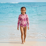 Island Blush Long Sleeve Swimsuit - Sweet Sweet Honey Hawaii