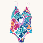 Island Blush/Tropical Muse Peek-a-Boo reversible Swimsuit - Sweet Sweet Honey Hawaii