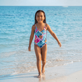 Island Blush/Tropical Muse Peek-a-Boo reversible Swimsuit - Sweet Sweet Honey Hawaii