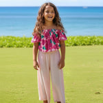 Island Pink Hibiscus Baby Doll Top - Sweet Sweet Honey Hawaii